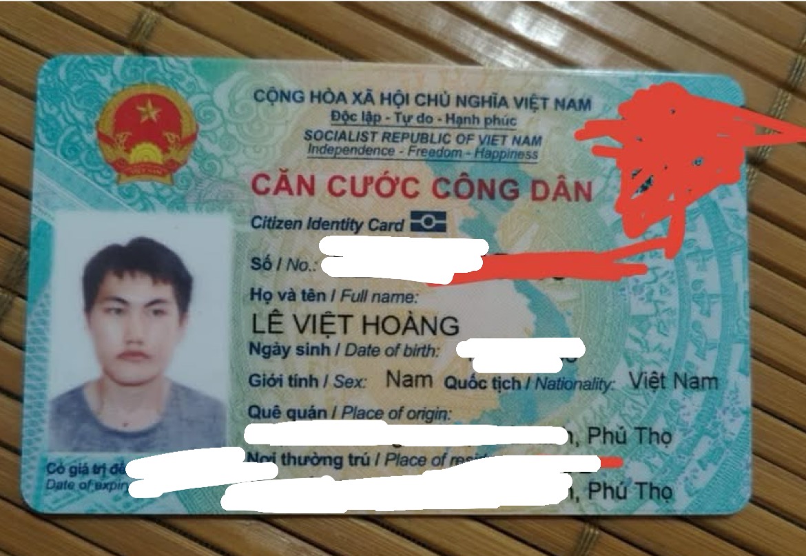 ‼️Hà Nội:  Tìm ví giấy tờ có tên Lê Việt Hoàng Sinh
