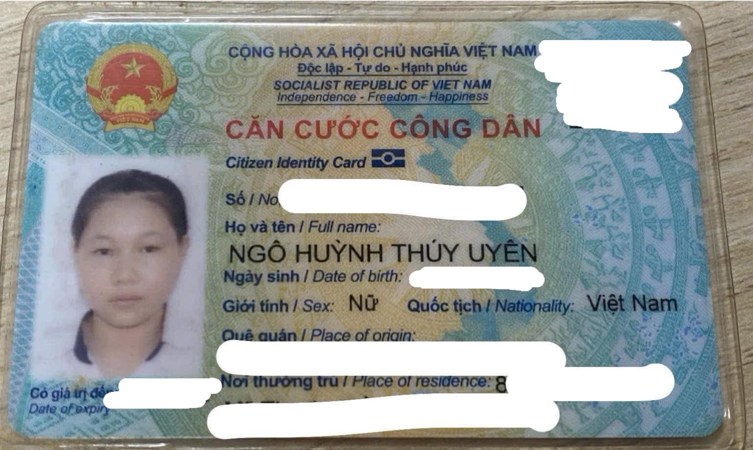 ‼️Hồ Chí Kinh: Tìm ví giấy tờ tên Ngô Huỳnh Thuý Uyên