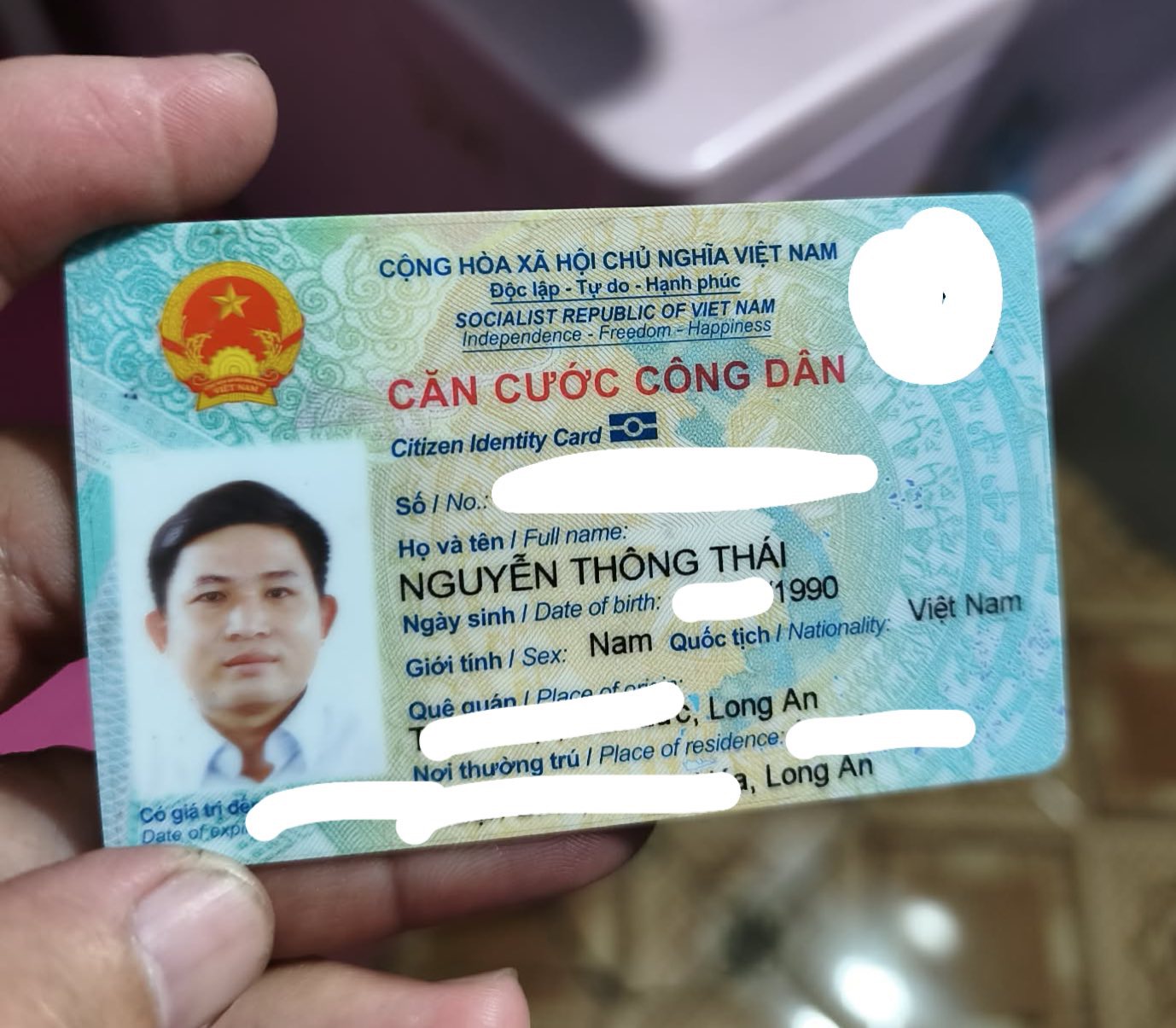 🆘 Rơi ví giấy tờ từ TPHCM về Đồng Tháp tên Nguyễn Thông Thái 1990
