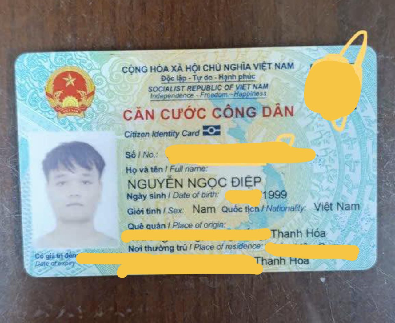 🆘 Rơi ví giấy tờ ở Hải Phòng tên Nguyễn Ngọc Điệp