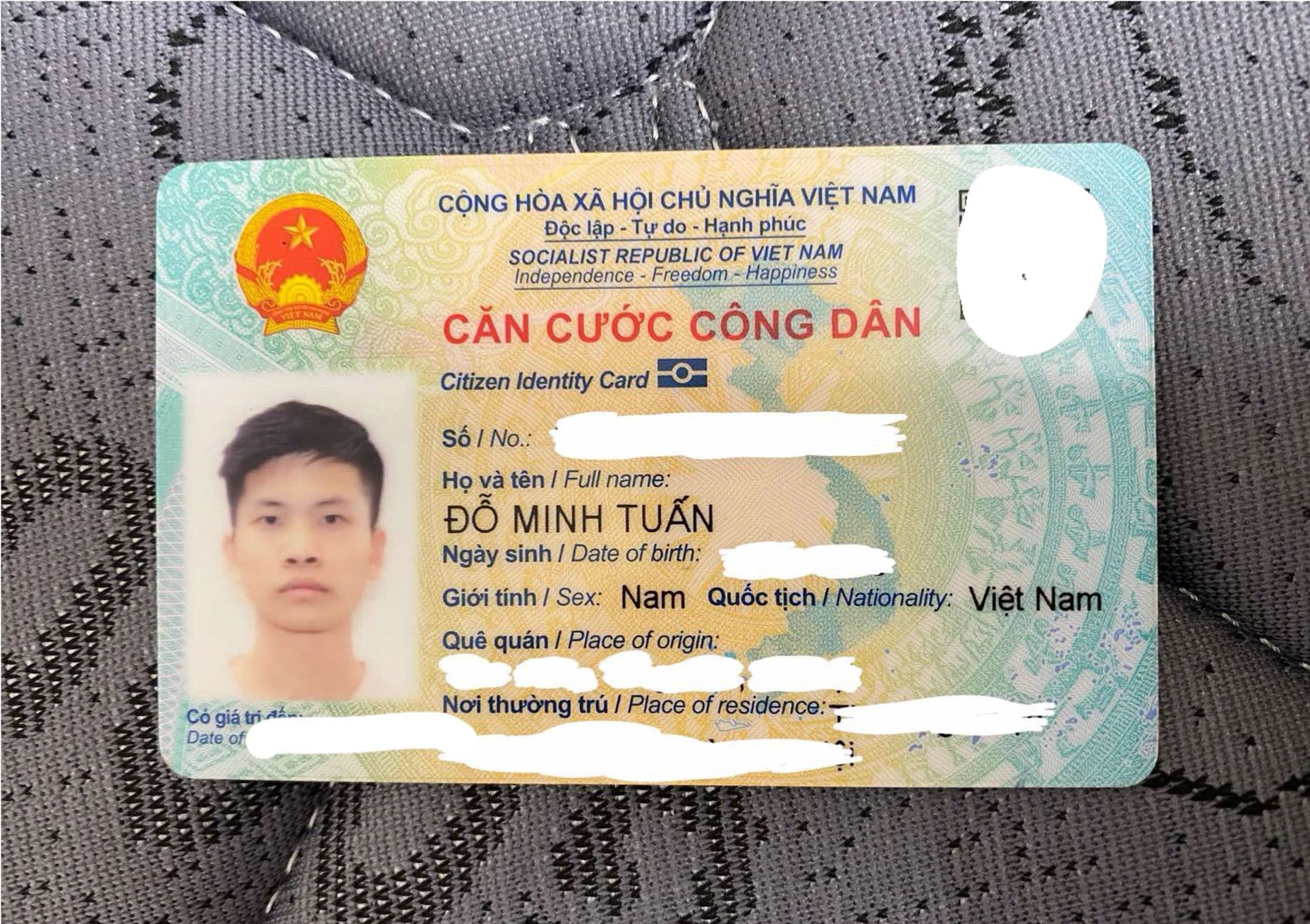 🆘 Rơi ví giấy tờ ở Hà Nội tên Đỗ Minh Tuấn 2005