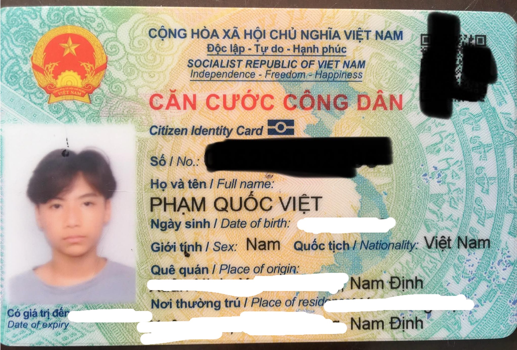‼️Hải Phòng:  Tìm ví giấy tờ có tên Phạm Quốc Việt