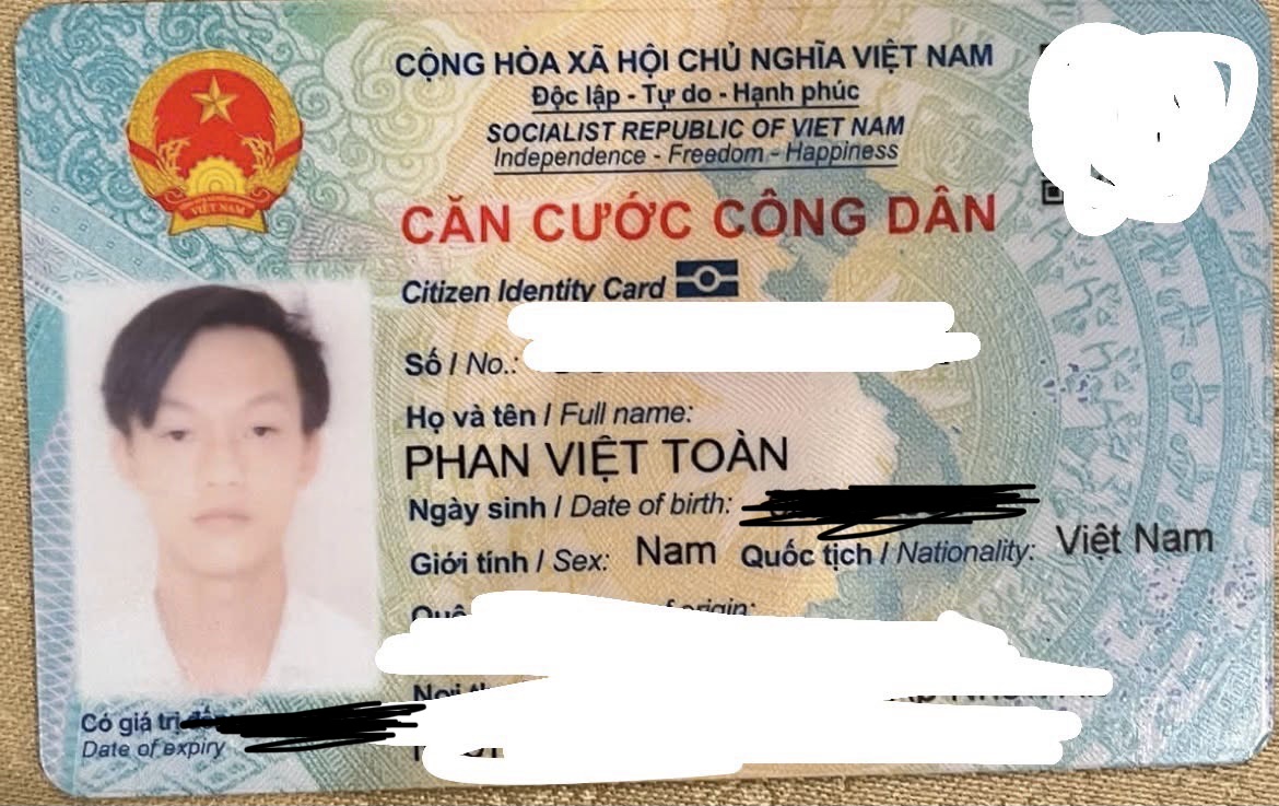 ‼️Hồ Chí Minh: Tìm ví giấy tờ tên Phan Viết Toàn