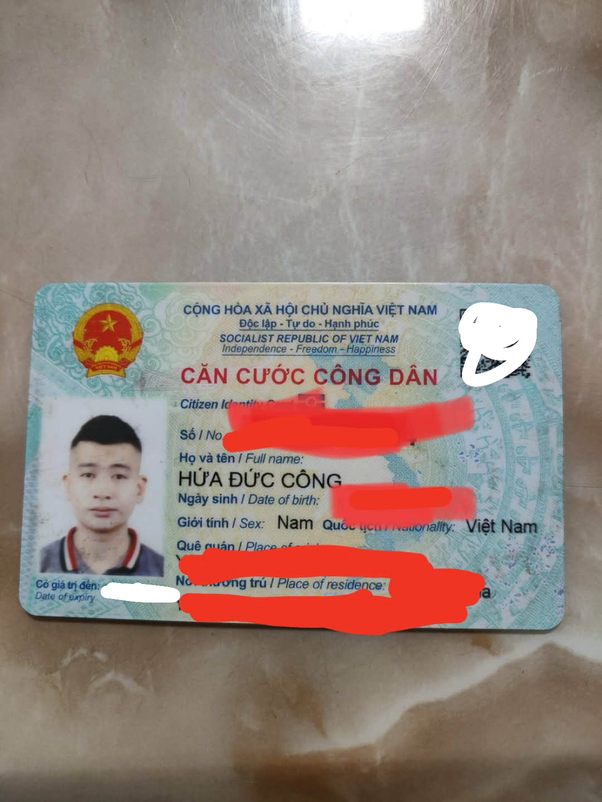 ‼️Bắc Giang: Tìm ví giấy tờ có tên Hứa Đức Công