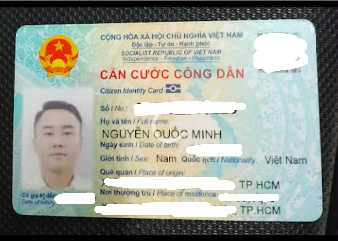 ‼️ Hồ Chí Minh: Tìm ví giấy tờ có tên Nguyễn Quốc Minh