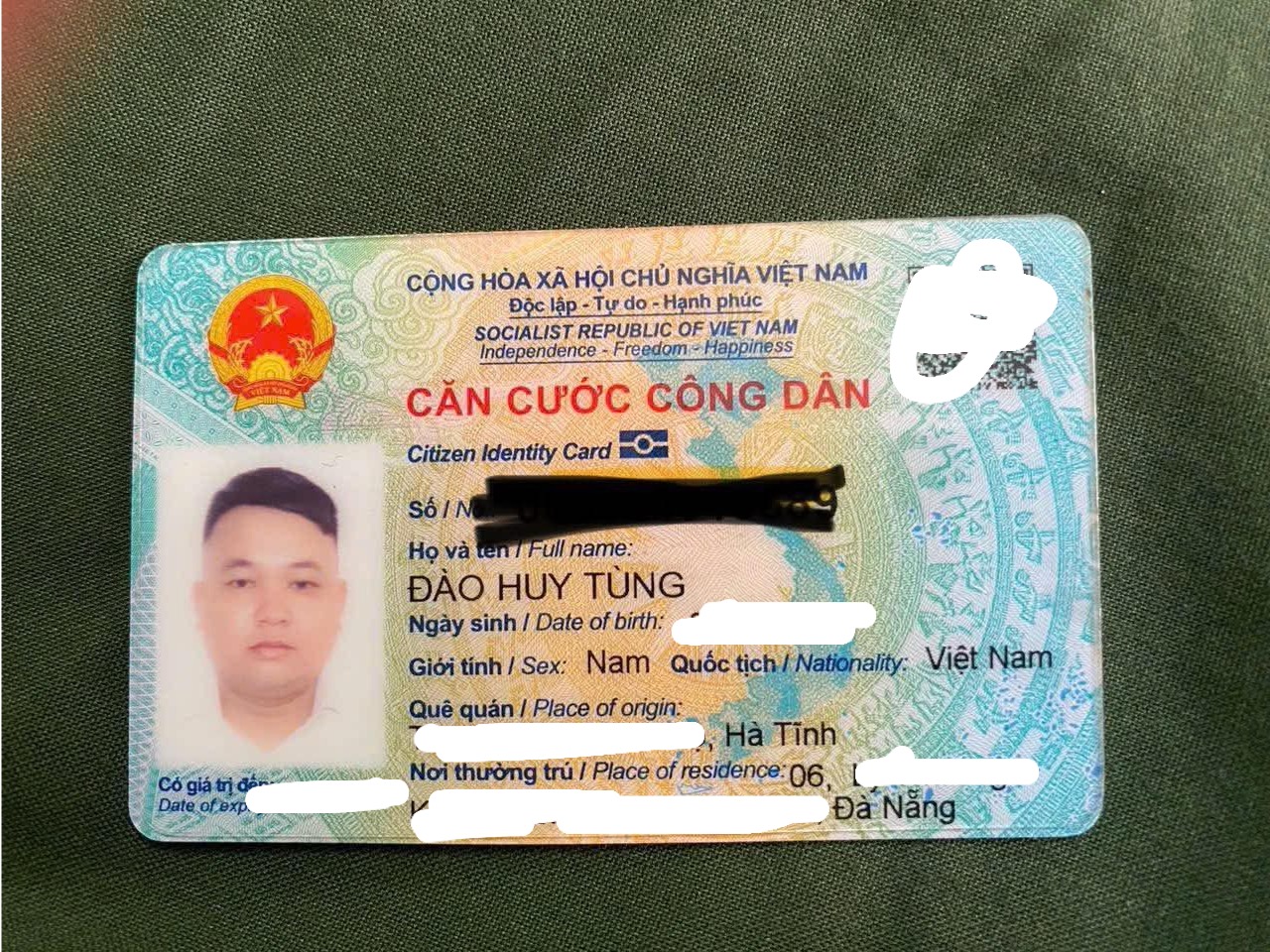 ‼️Đà Nẵng: Tìm ví giấy tờ có tên Đào Huy Tùng