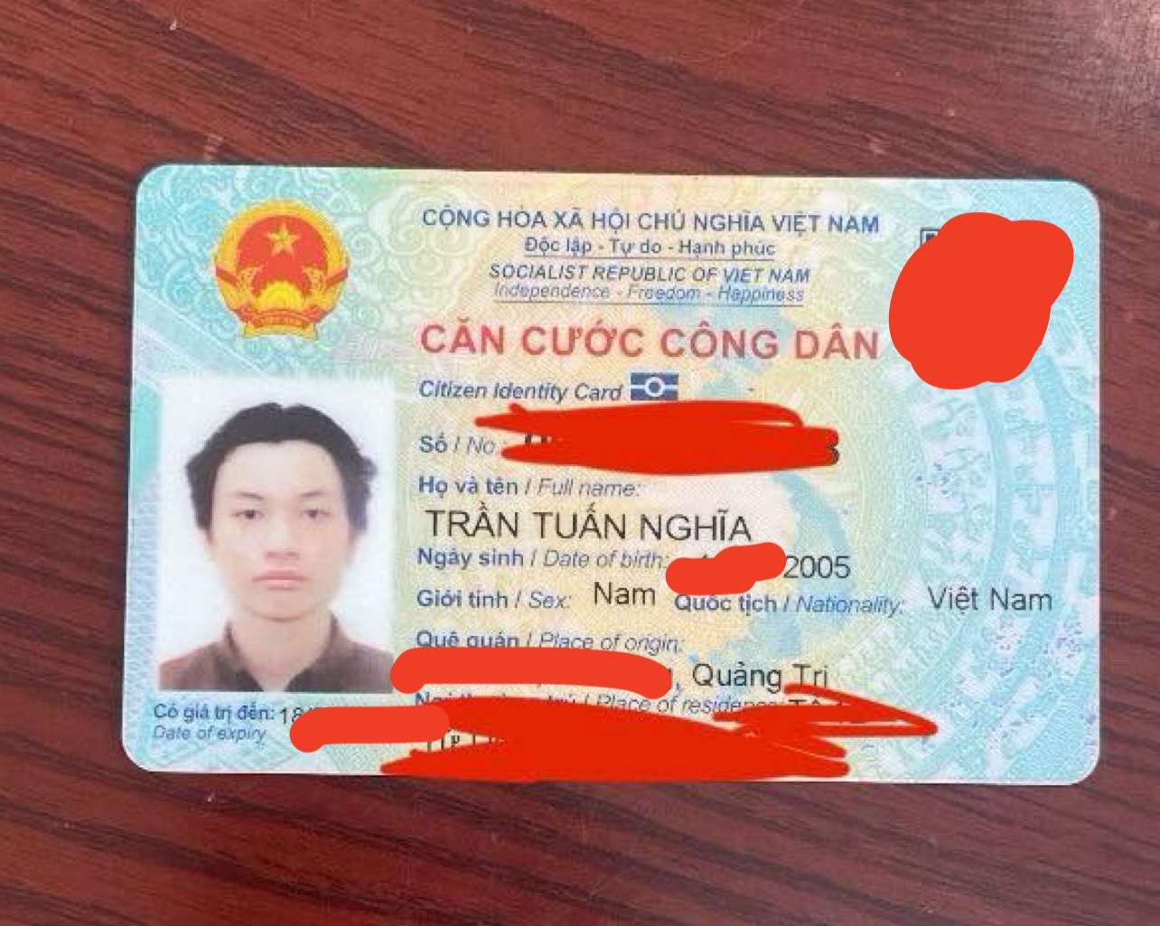 🆘Rơi ví giấy tờ ở Hải Phòng Tên Trần Tuấn Nghĩa 2005
