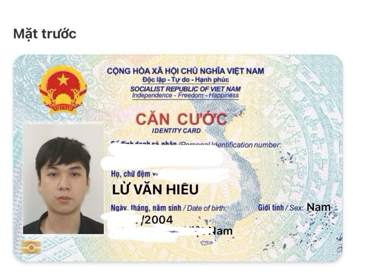 🆘 Rơi ví giấy tờ ở Hà Nội tên Lừ Văn Hiếu 2004
