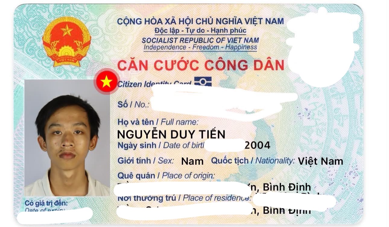 🆘 Rơi ví giấy tờ ở TPHCM về Đồng Nai tên Nguyễn Duy Tiến 2004