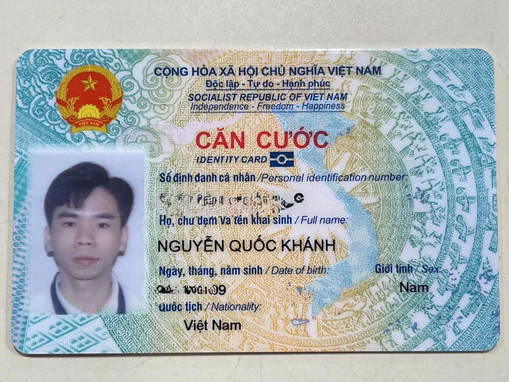 🆘 Rơi ví giấy tờ ở Bình Dương cũ tên Nguyễn Quốc Khánh 1999