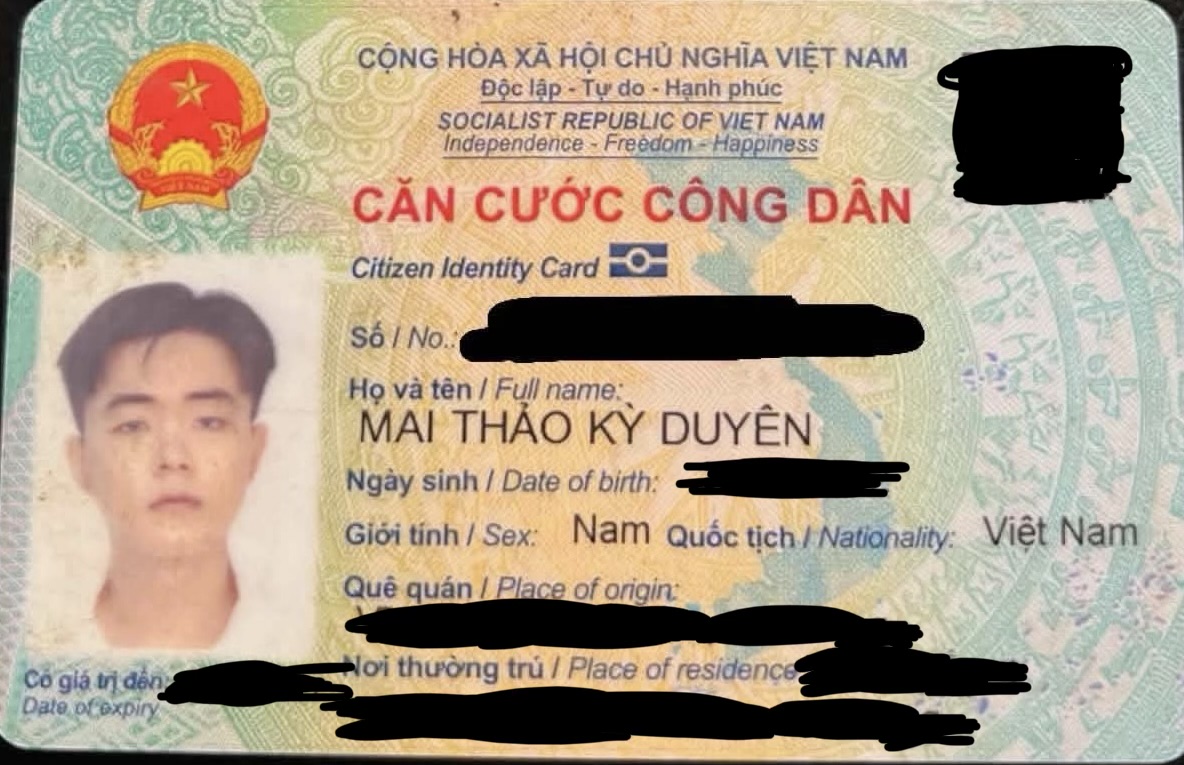 ‼️Hồ Chí Minh: Tìm ví giấy tờ tên Mai Thảo Kỳ Duyên