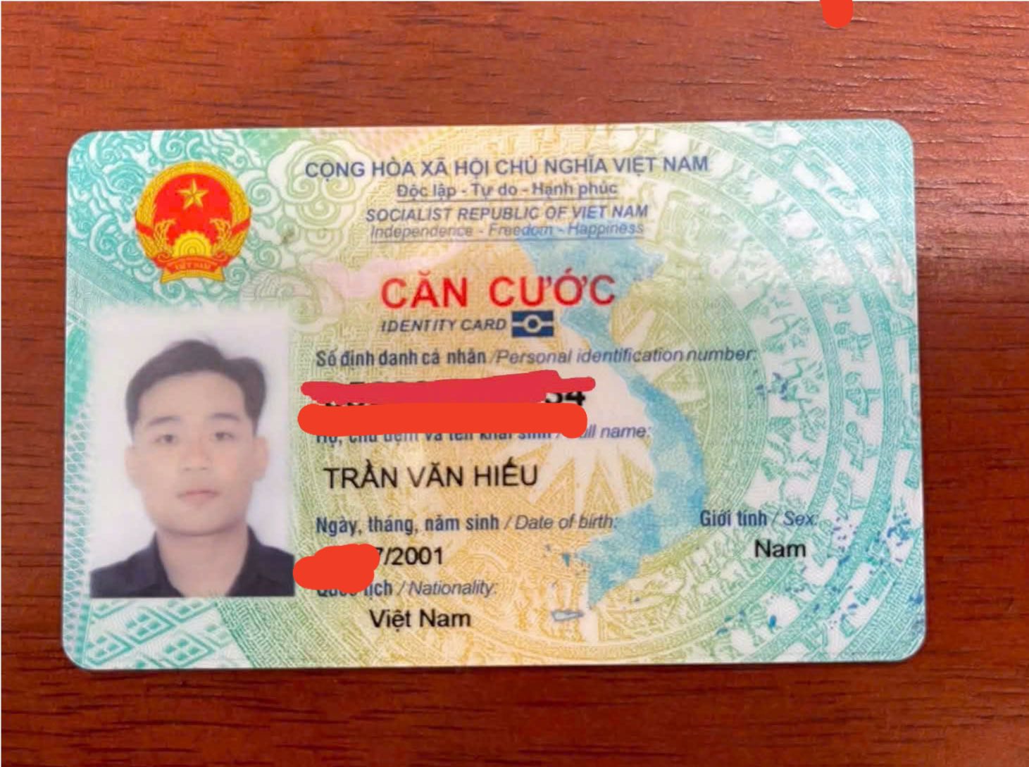 🆘 Rơi ví giấy tờ ở TPHCM tên Trần Văn Hiếu 2001