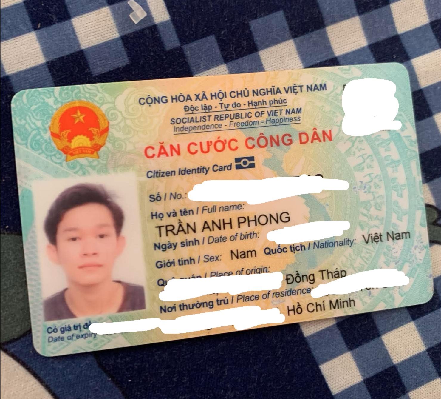 ‼️ Hồ Chí Minh: Tìm ví giấy tờ tên Trần Anh Phong