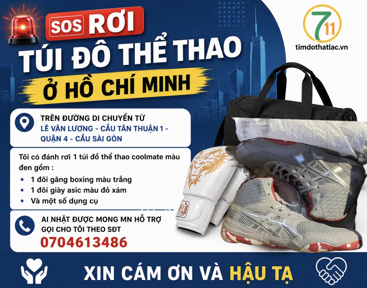 ‼️Hồ Chí Minh: Tìm túi đồ thể thao coolmate màu đen