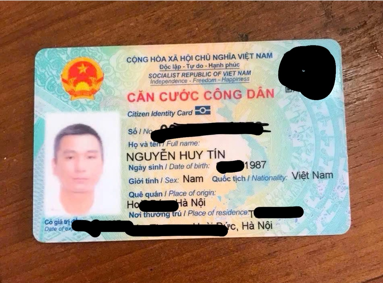 🆘 Rơi ví giấy tờ ở Từ Liêm - Hà Nội tên Nguyễn Huy Tín 1987