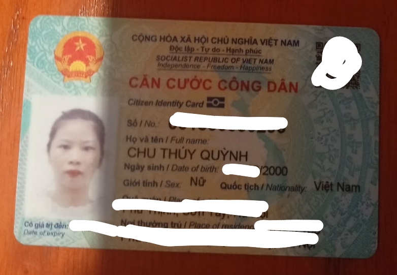 📌 Rơi ví tên Chu Thúy Quỳnh 2000 tại Hà Nội 
