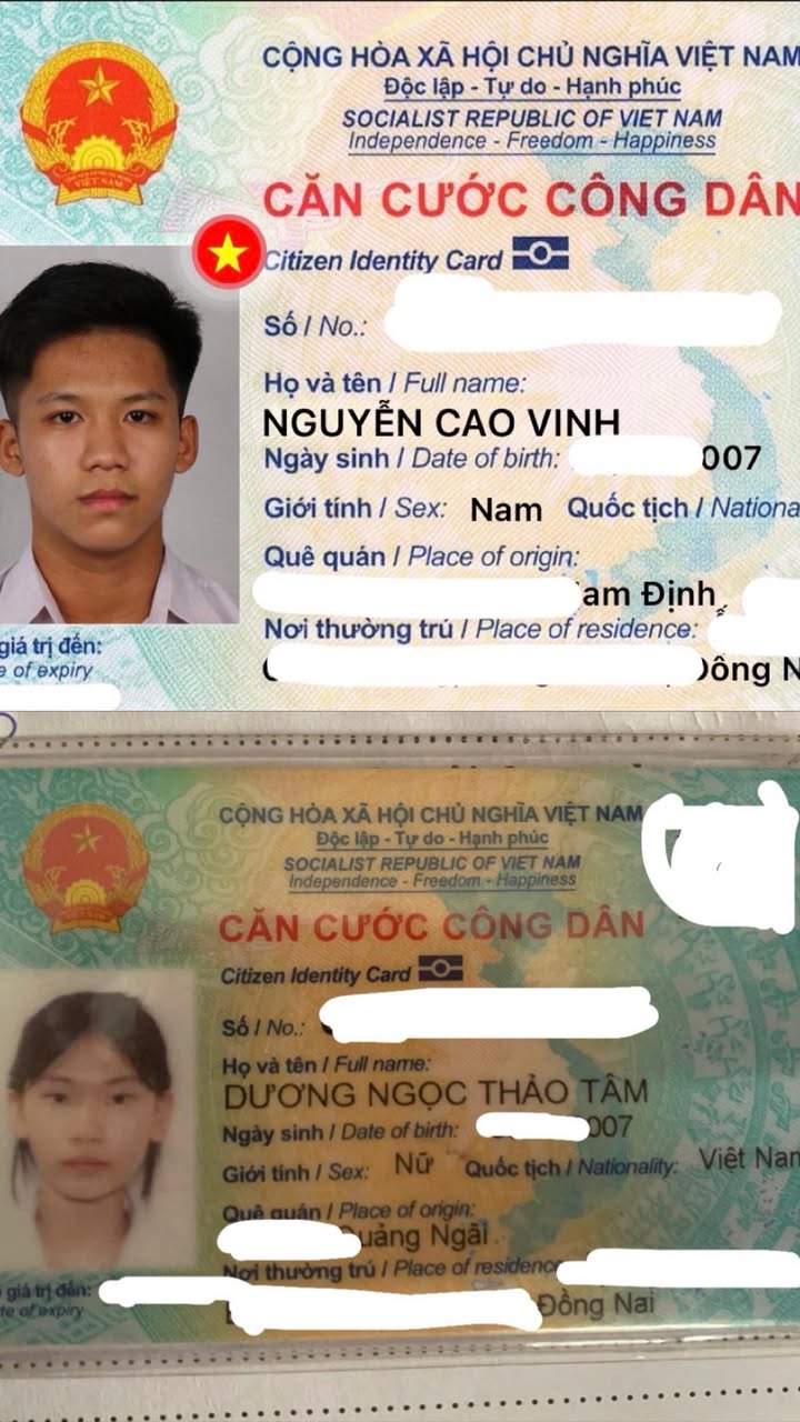 Tìm ví giấy tờ Nguyễn Cao Vinh rơi ở khu vực Quận 3, tpHCM