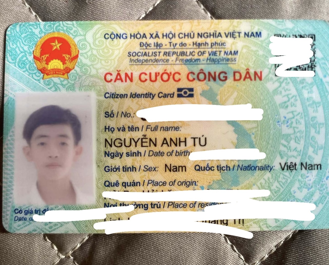 Tìm ví tên Nguyễn Anh Tú rơi ở Đà Nẵng