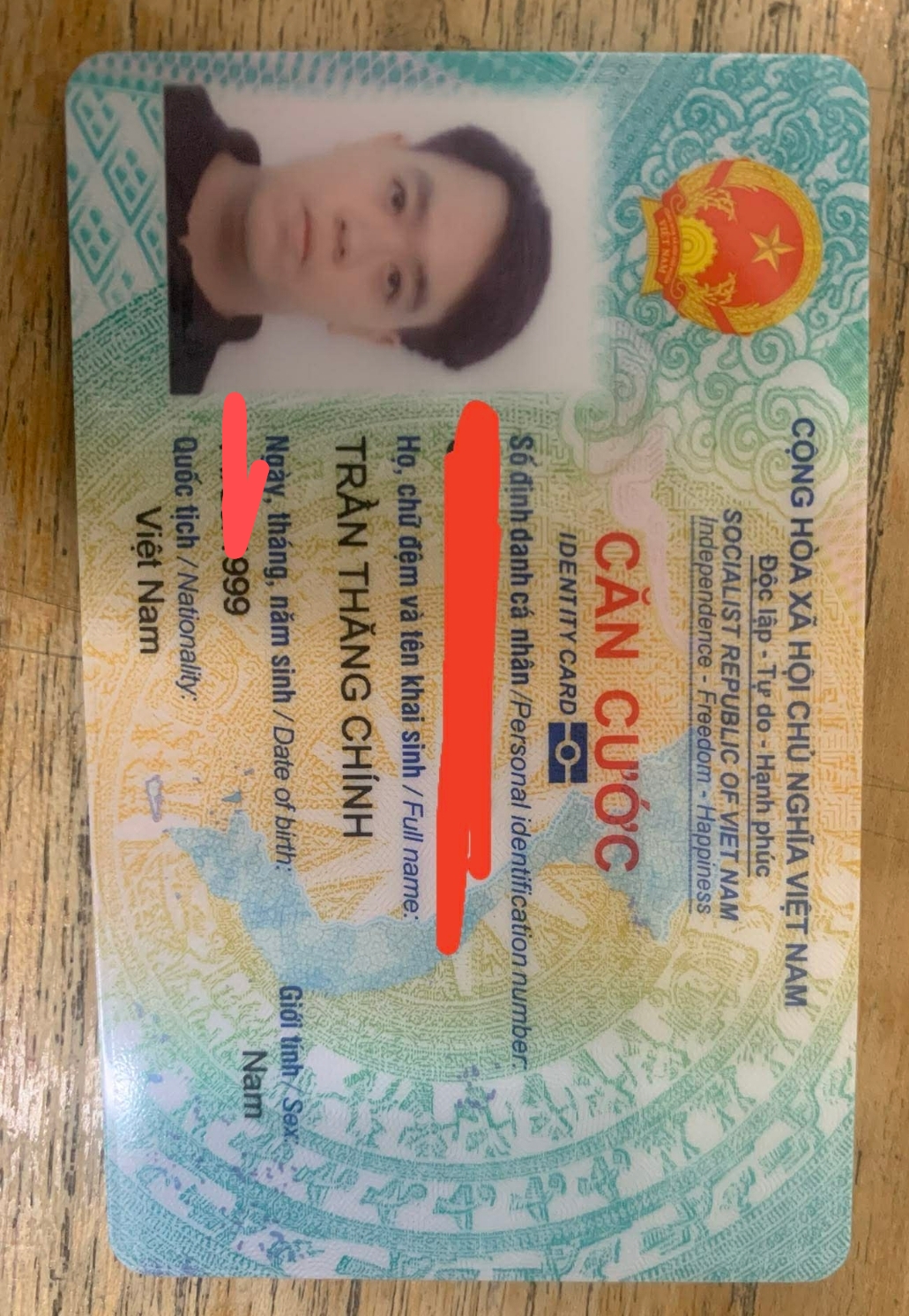 📌 Rơi ví tiền tên Trần Thăng Chính 1999 tại TP HCM 