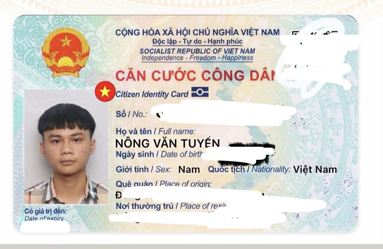 Tìm giấy tờ tên Nông Văn Tuyến rơi ở Hà Nội