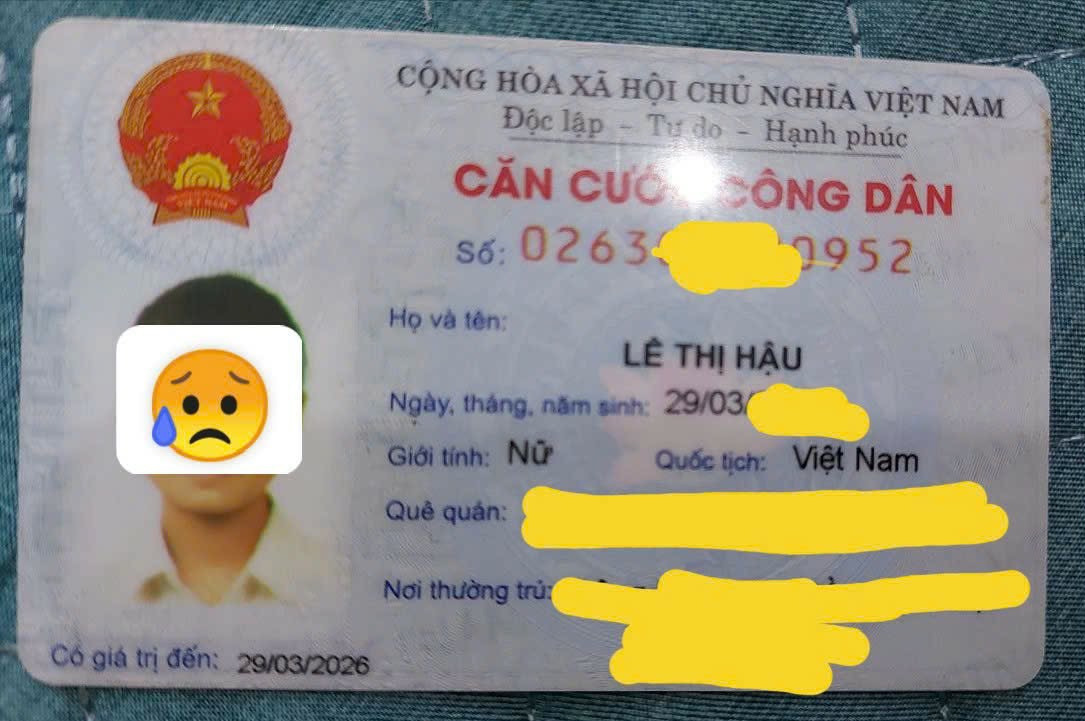 Tìm ví tên Lê Thị Hậu rơi ở Hải Phòng