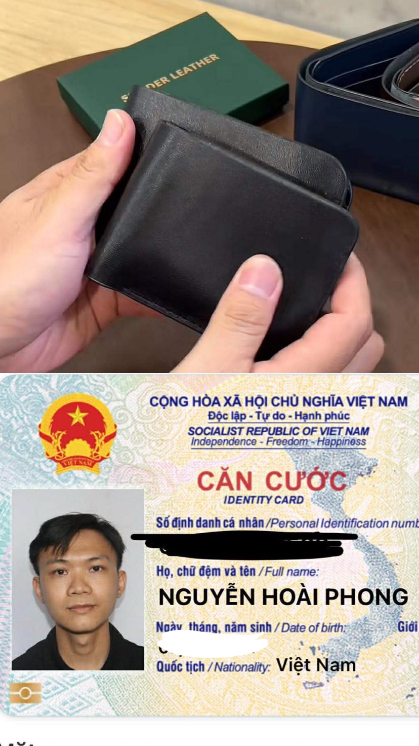 Tìm ví đen và giấy tờ tên NGUYỄN HOÀI PHONG ,2001 rơi tại TP HCM