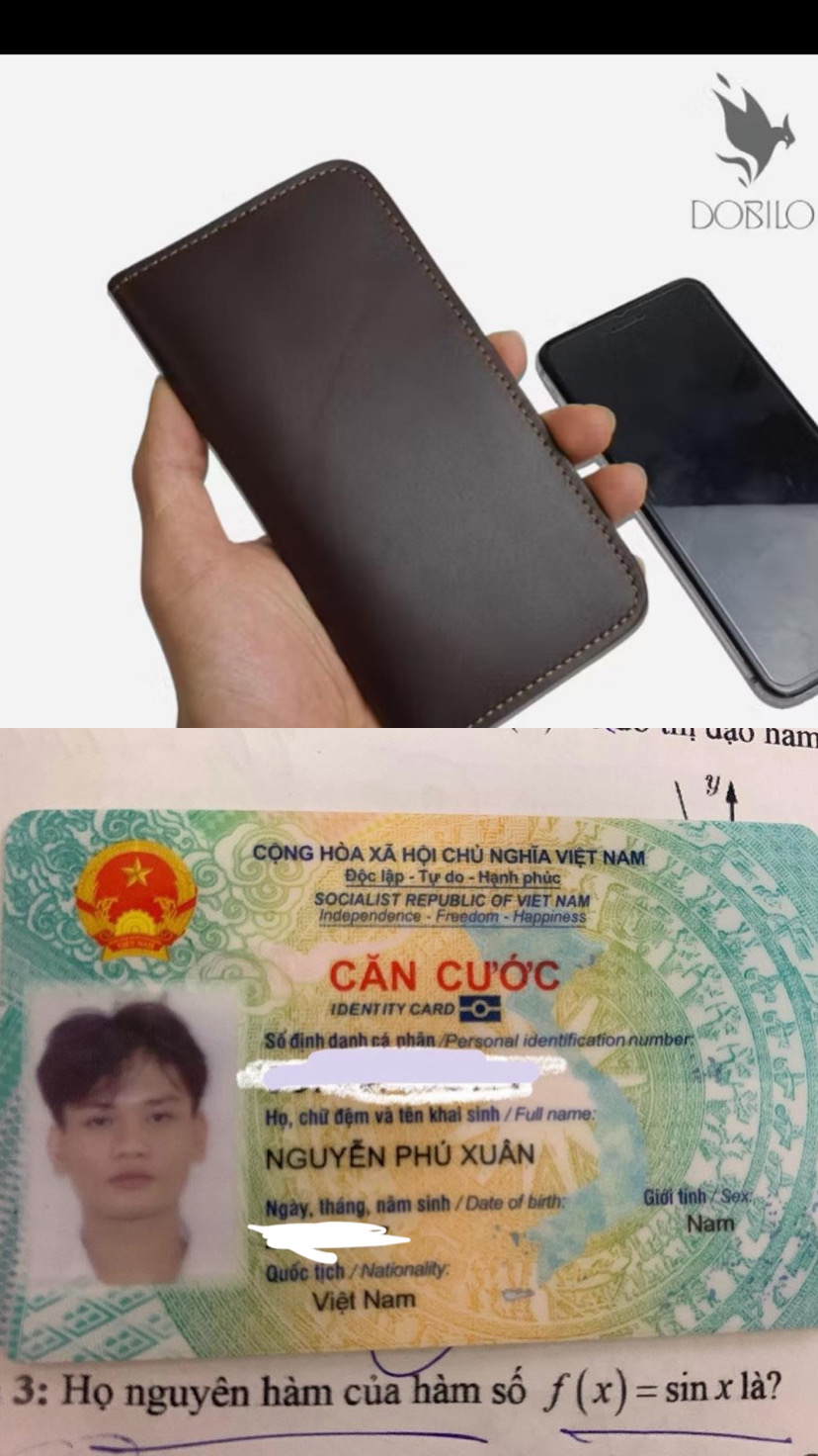 Tìm ví đen và giấy tờ tên NGUYỄN PHÚ XUÂN 2007, rơi tại TP HCM