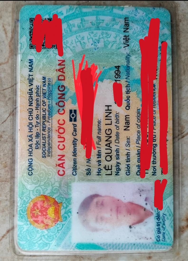 📌 rơi ví tên Lê Quang Linh 1994 tại TP HCM 