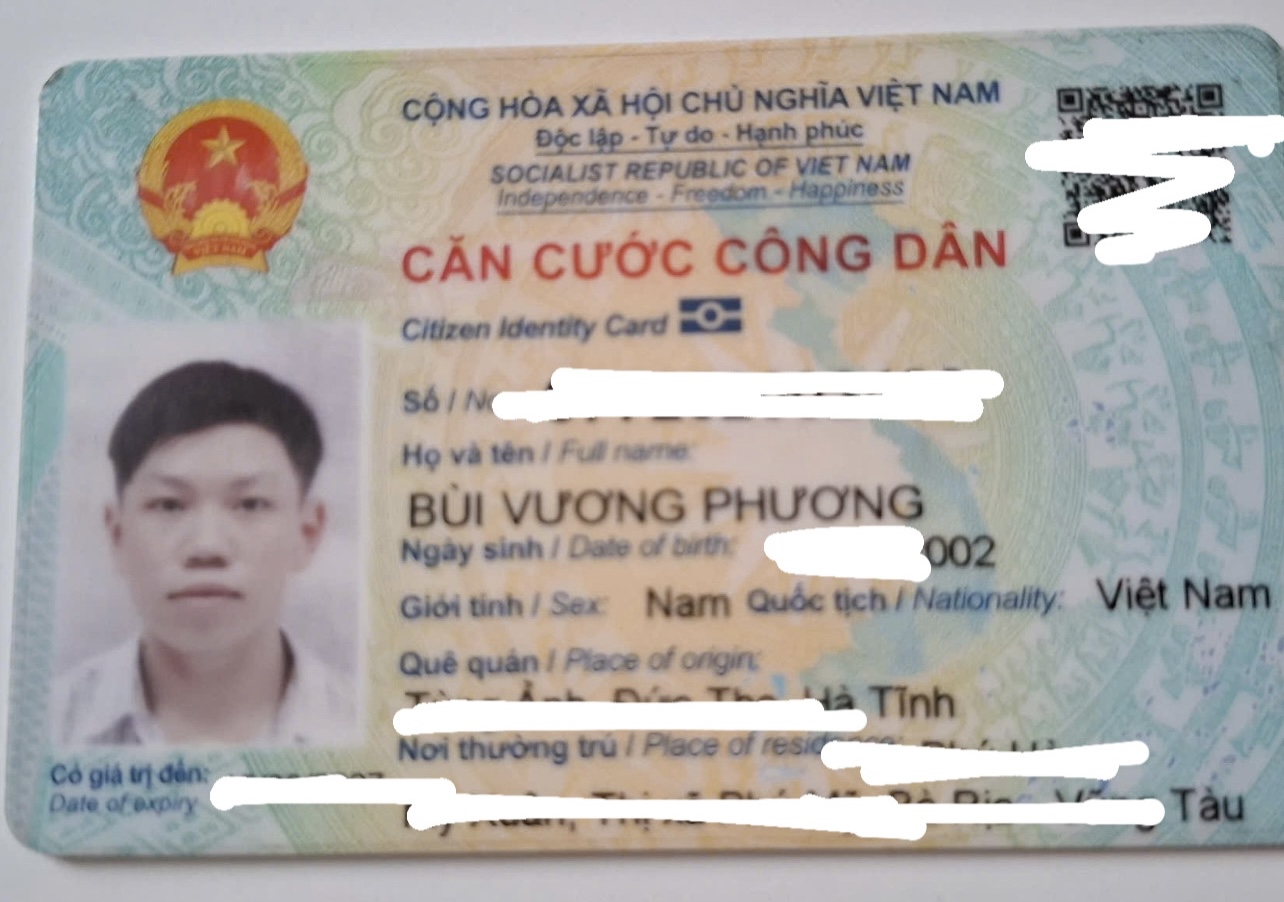 Rơi ví Hồ Chí Minh tên Bùi Vương Phương 2002