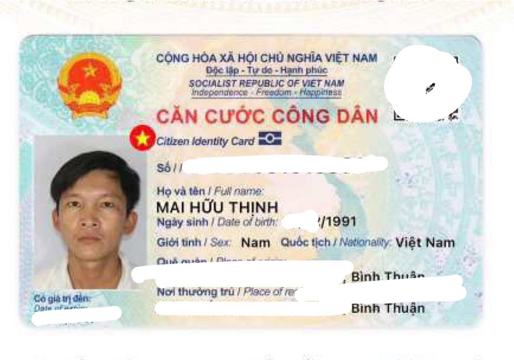 Rơi ví giấy tờ ở Phan Thiết về Lâm Đồng tên Mai Hữu Thịnh