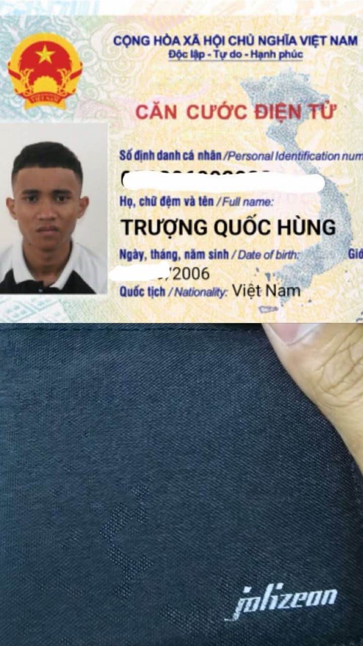RƠI VÍ GIẤY TỜ ở TPHCM tên Trượng Quốc Hùng