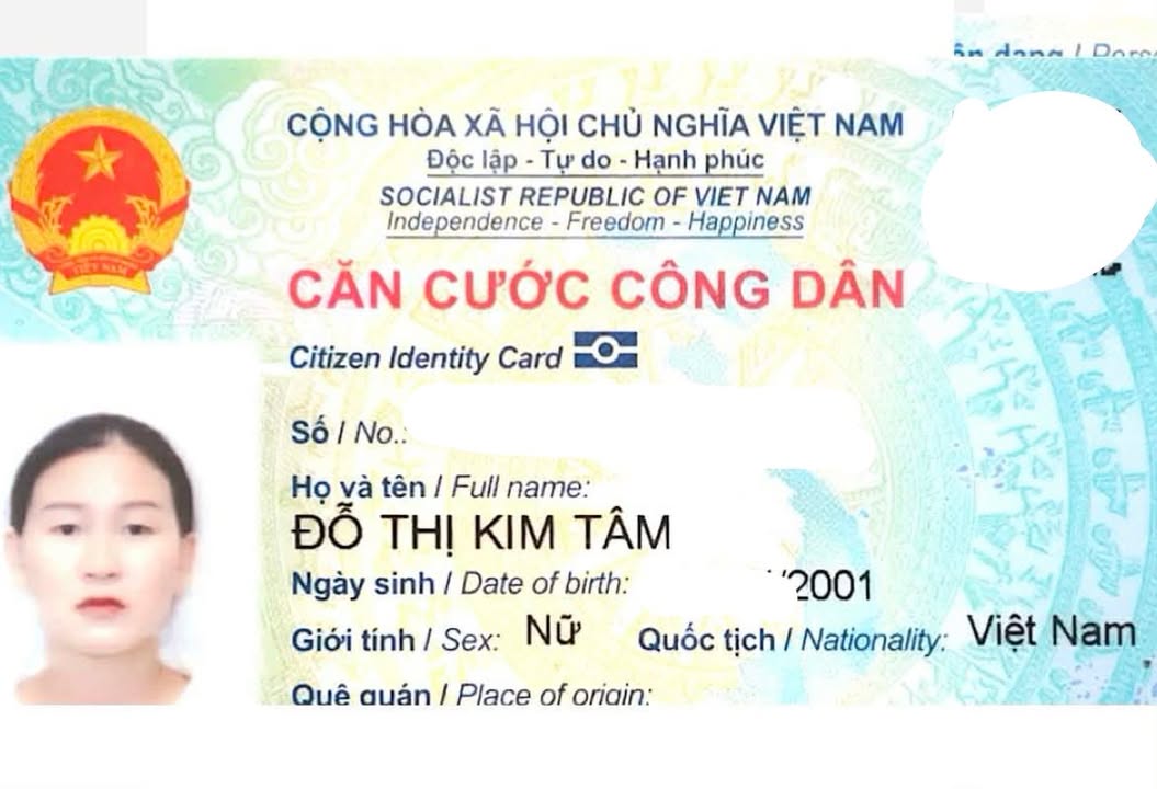 Rơi ví giấy tờ ở Đà Nẵng tên Đỗ Thị Kim Tâm