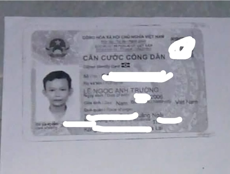 RƠI VÍ GIẤY TỜ ở Đà Nẵng tên Lê Ngọc Anh Trường