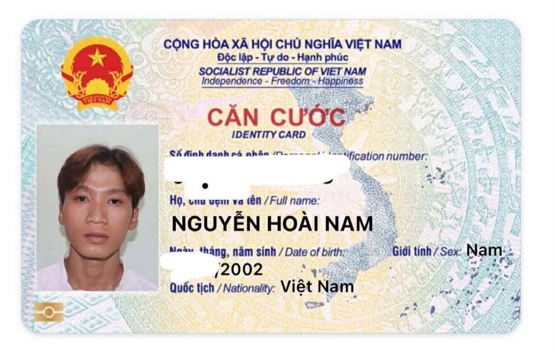 Rơi ví giấy tờ ở tpHCM tên Nguyễn Hoài Nam