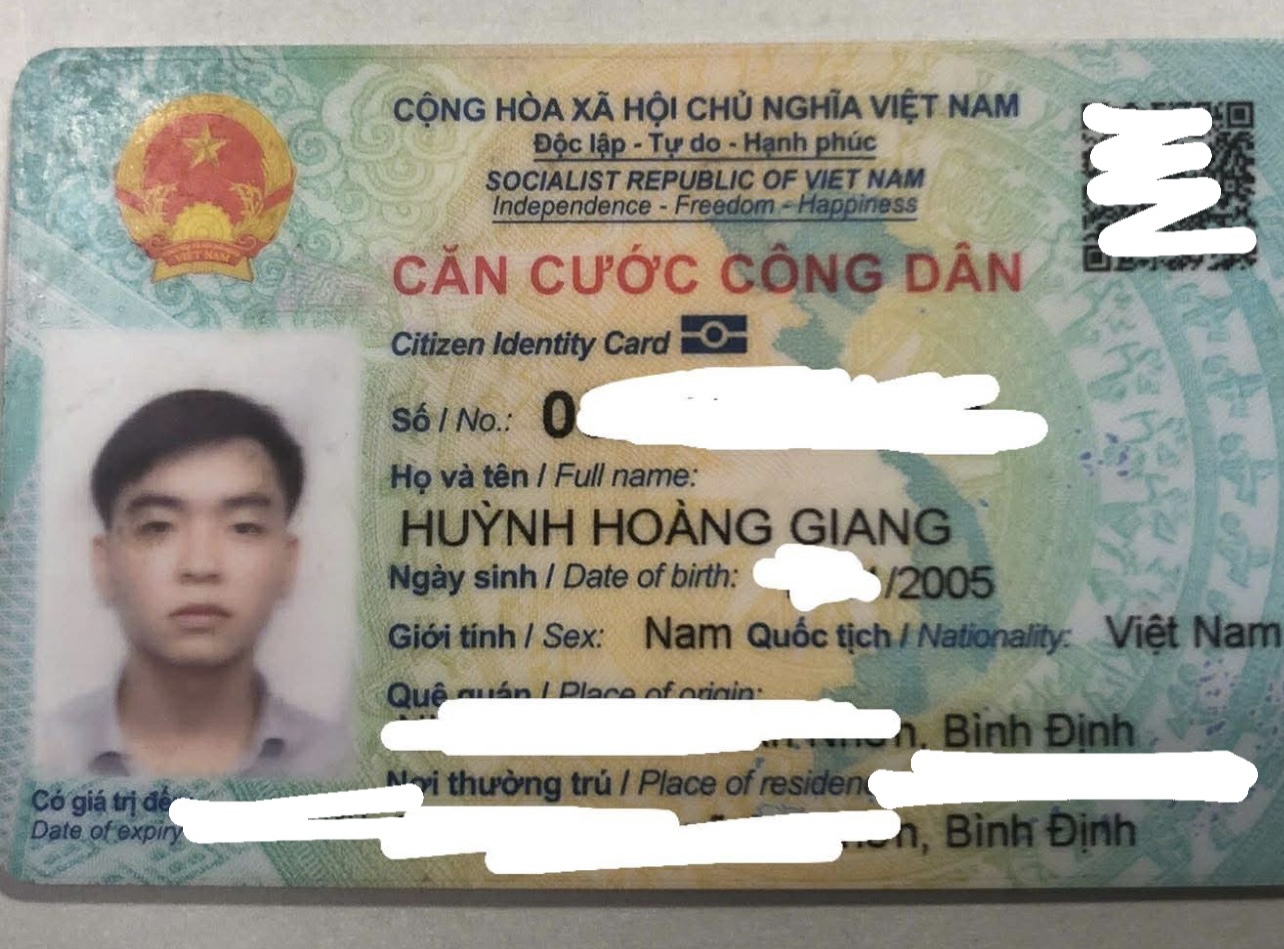 Rơi ví Hồ Chí Minh tên Huỳnh Hoàng Giang 2005