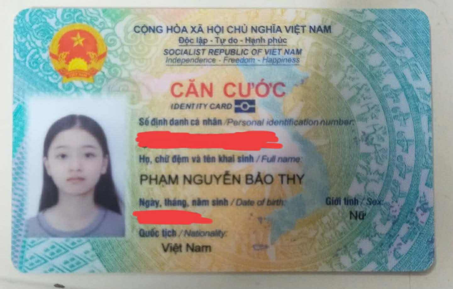 Rơi ví Đà Nẵng tên Phạm Nguyễn Bảo Thy