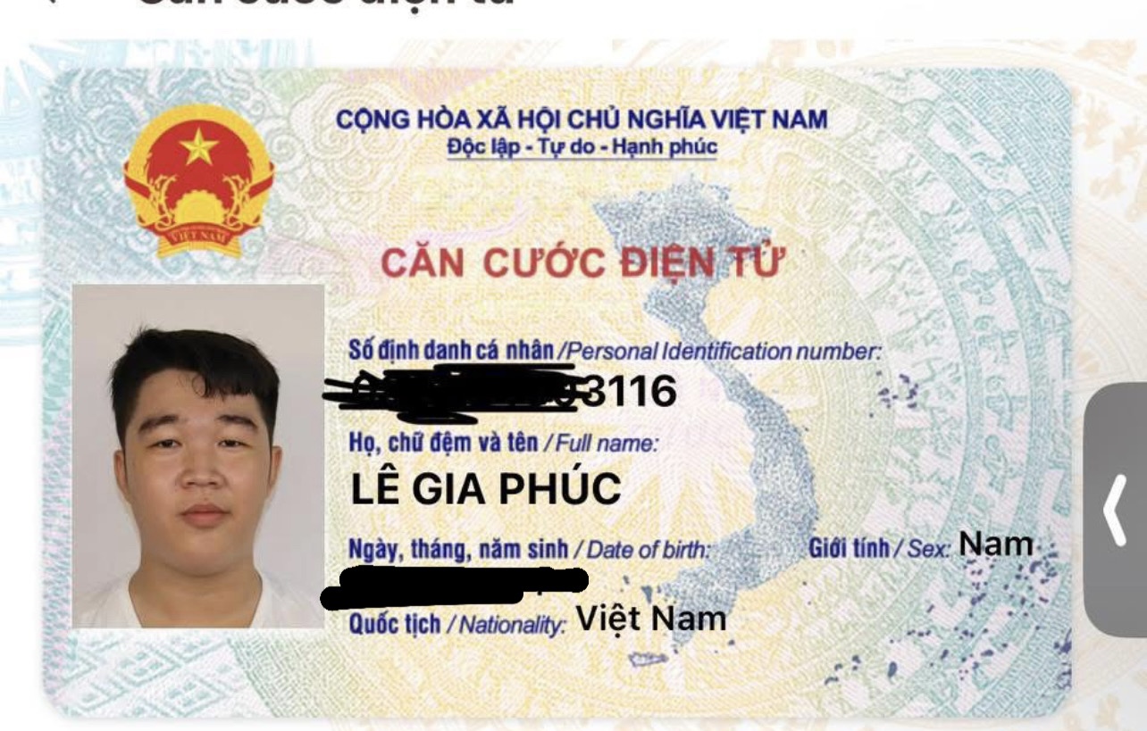 Rơi ví Hồ Chí Minh tên Lê Gia Phúc