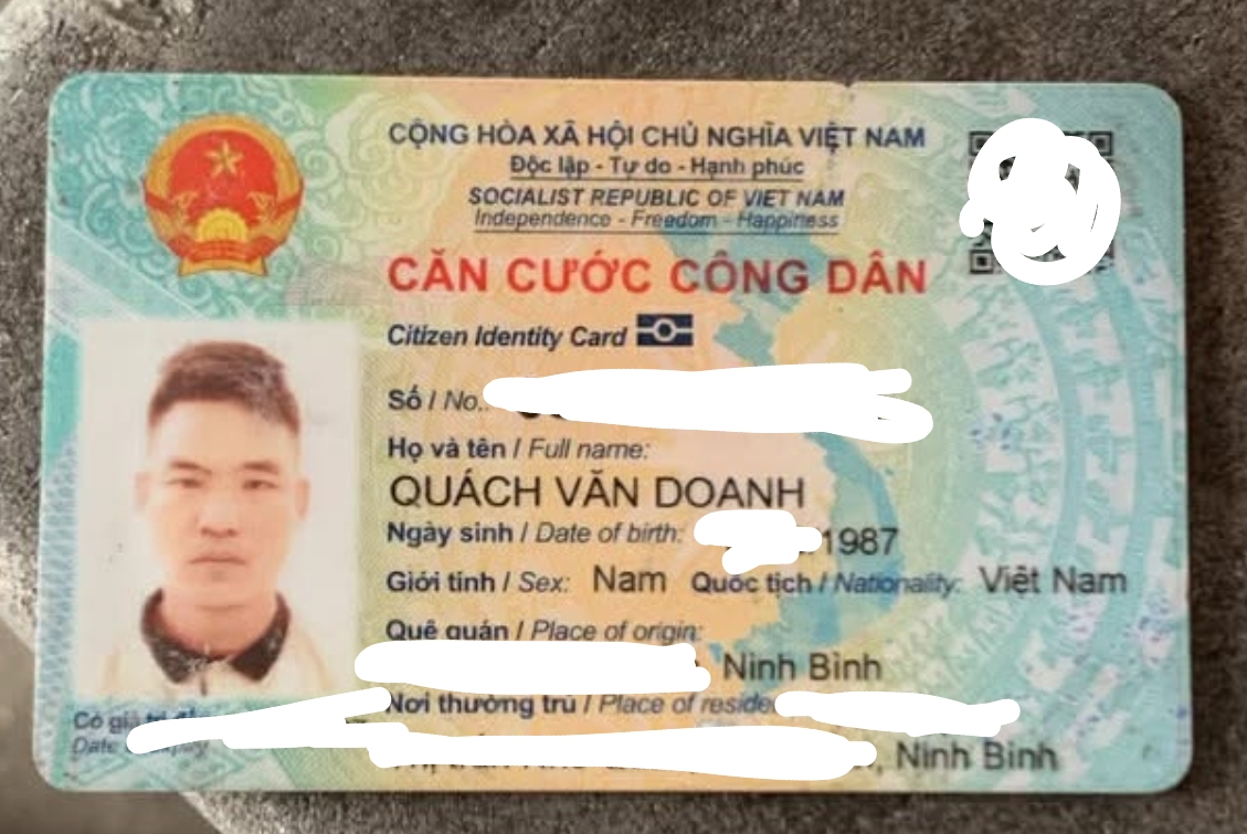 📌 rơi ví tại Hà Nội tên Quách Văn Doanh 1987