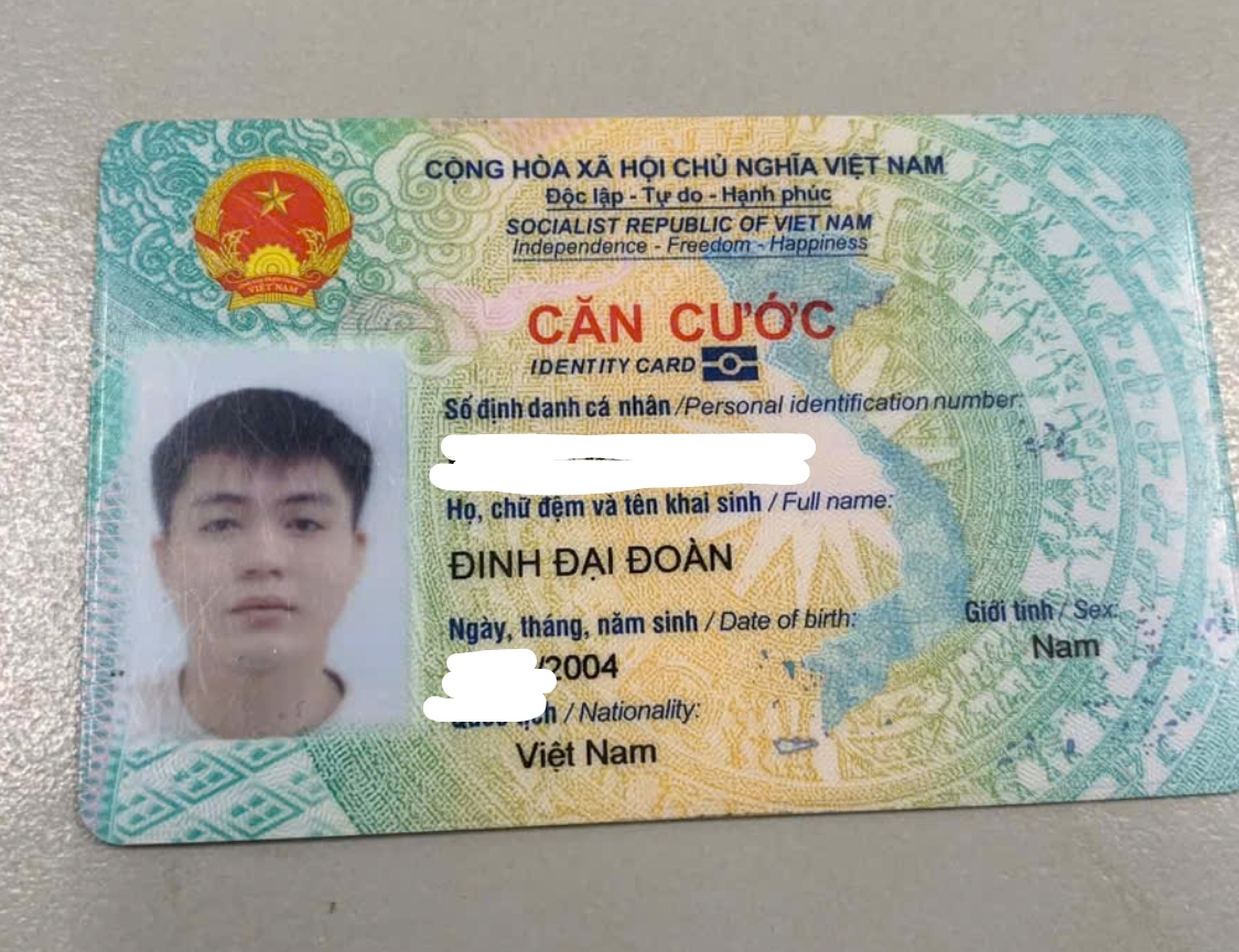 📌 rơi ví tại Hà Nội tên Đinh Đại Đoàn 2004