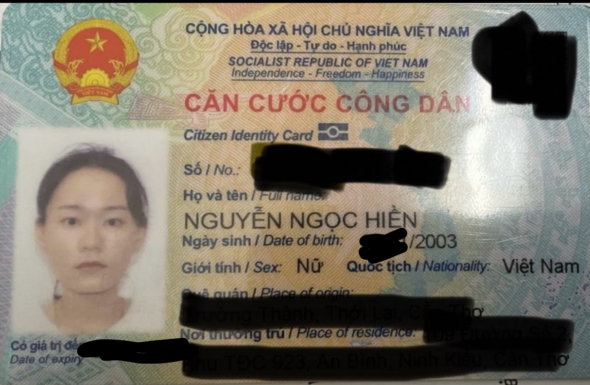 📌 rơi ví tại Cần Thơ tên Nguyễn Ngọc Hiền 2003