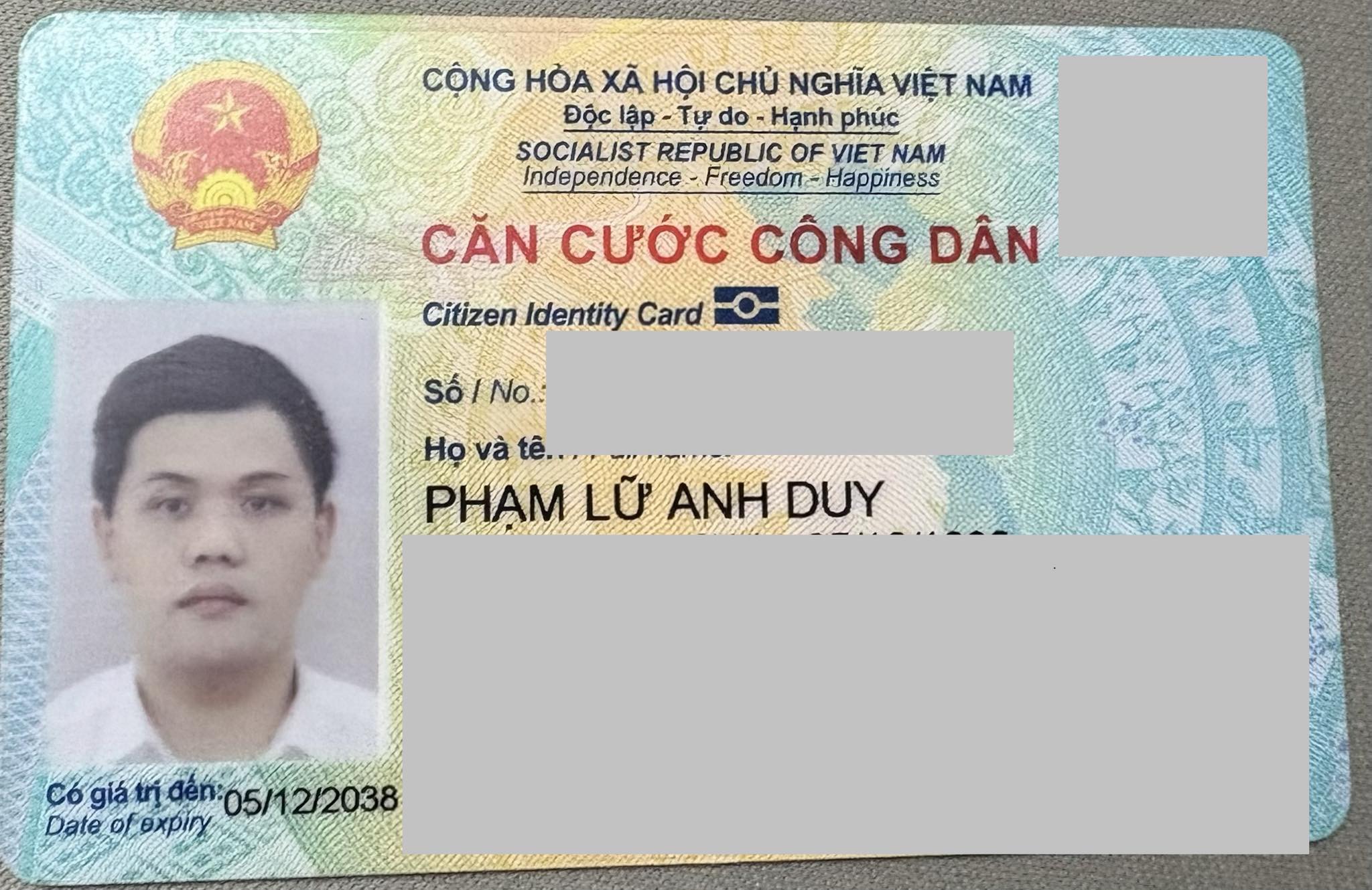 Rơi ví Hồ Chí Minh tên Phạm Lữ Anh Duy 1998