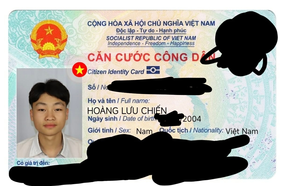 📌 rơi ví tại Hà Nội tên Hoàng Lưu Chiến 2004