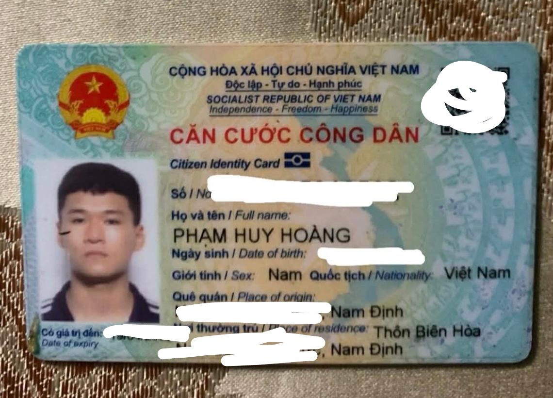 📌 rơi ví tại Hà Nội tên Phạm Huy Hoàng