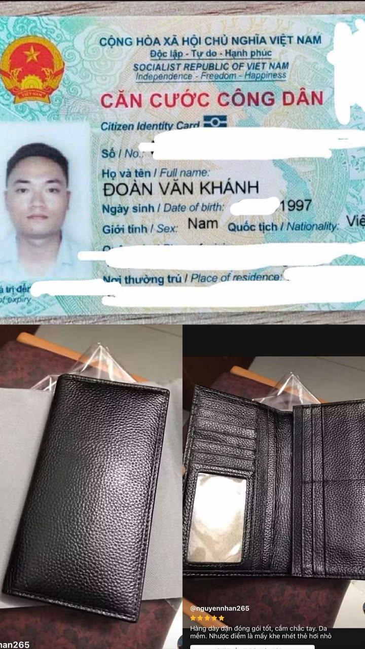 TÌM VÍ GIẤY TỜ rơi tại Hà Nội tên Đoàn Văn Khánh 1997