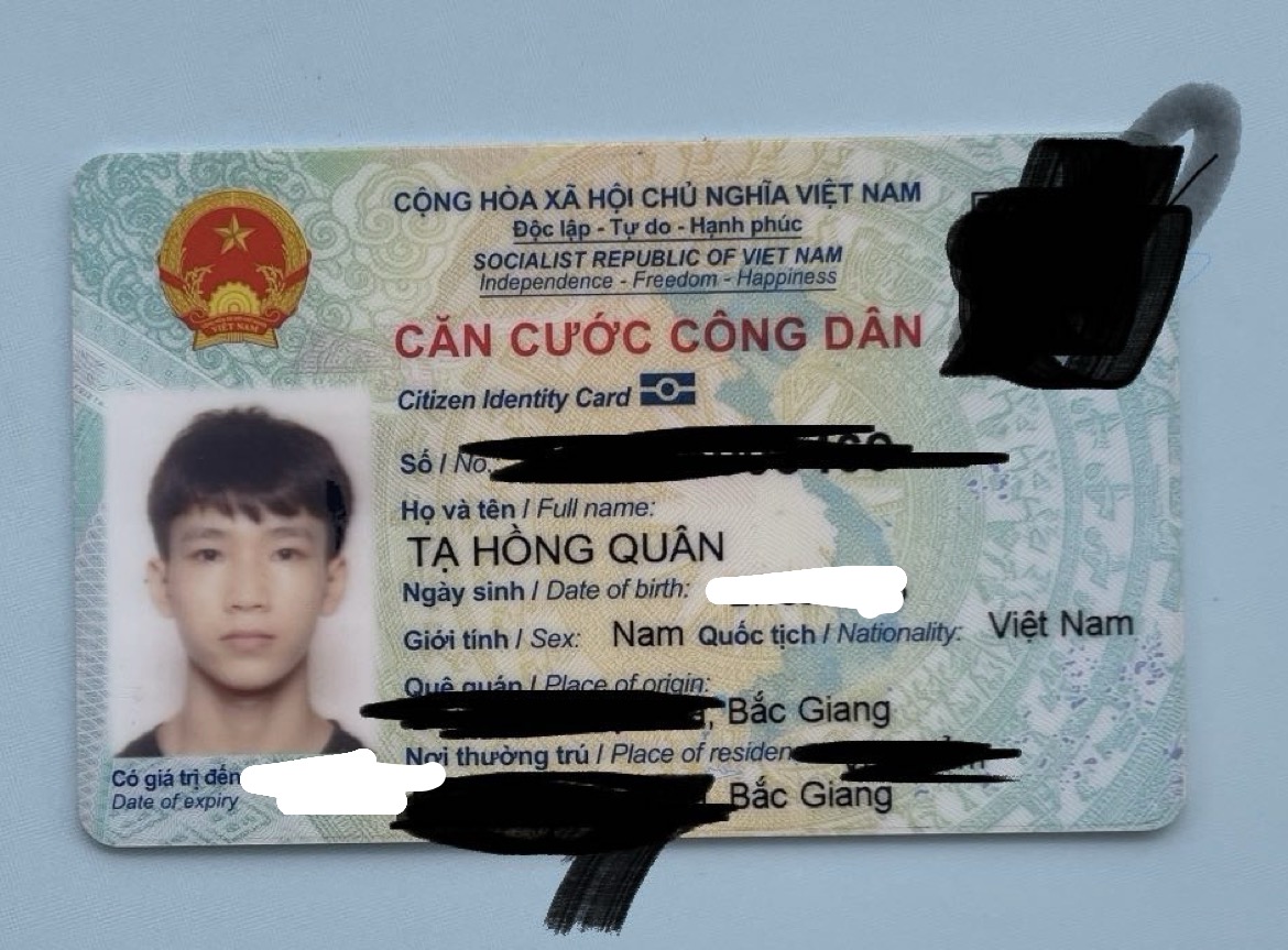 ‼️Hà Nội : Tìm ví giấy tờ tên Tạ Hồng Quân