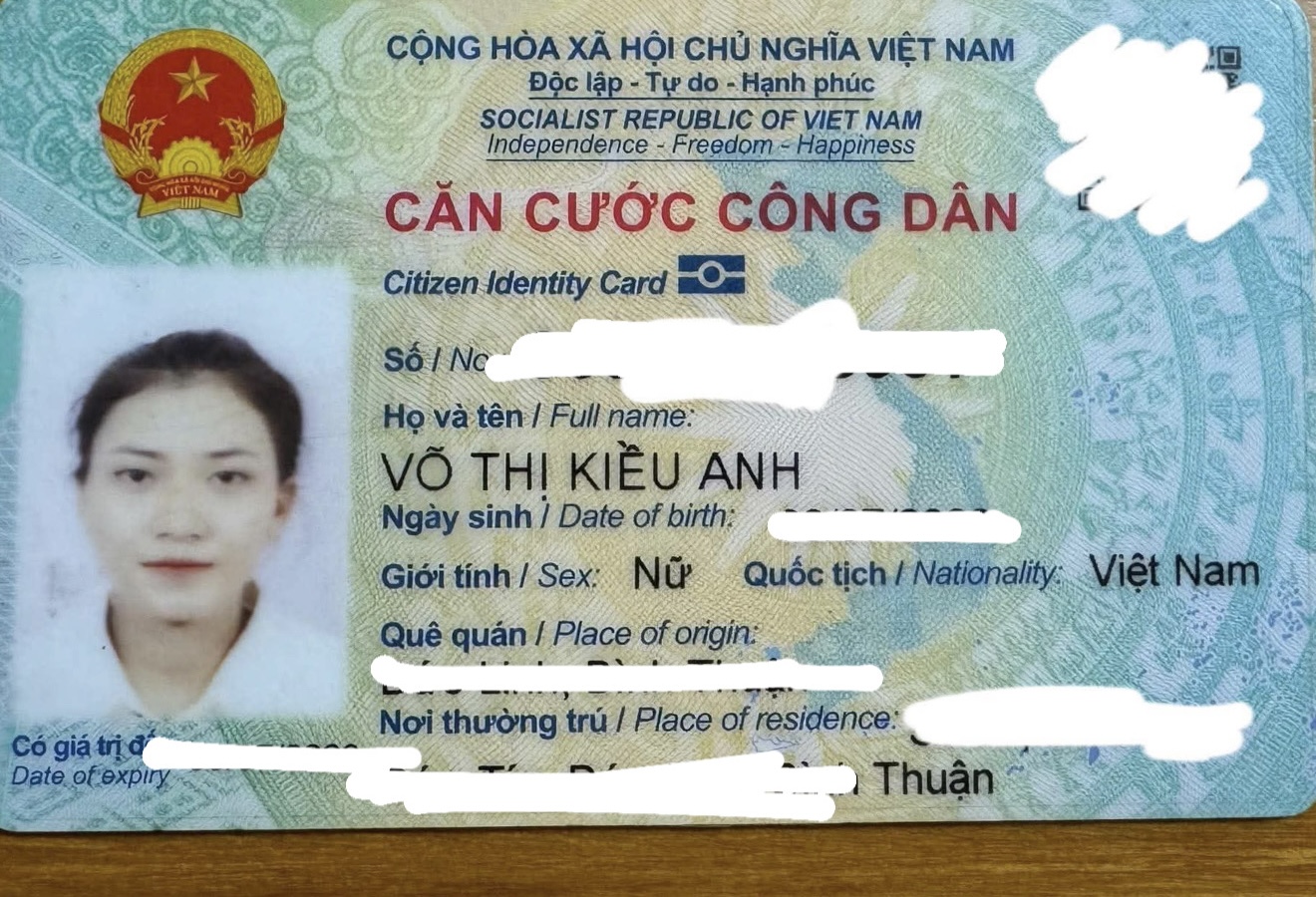 Rơi túi ở Sài Gòn->Phước Hải tên Võ Thị Kiều Anh 2003