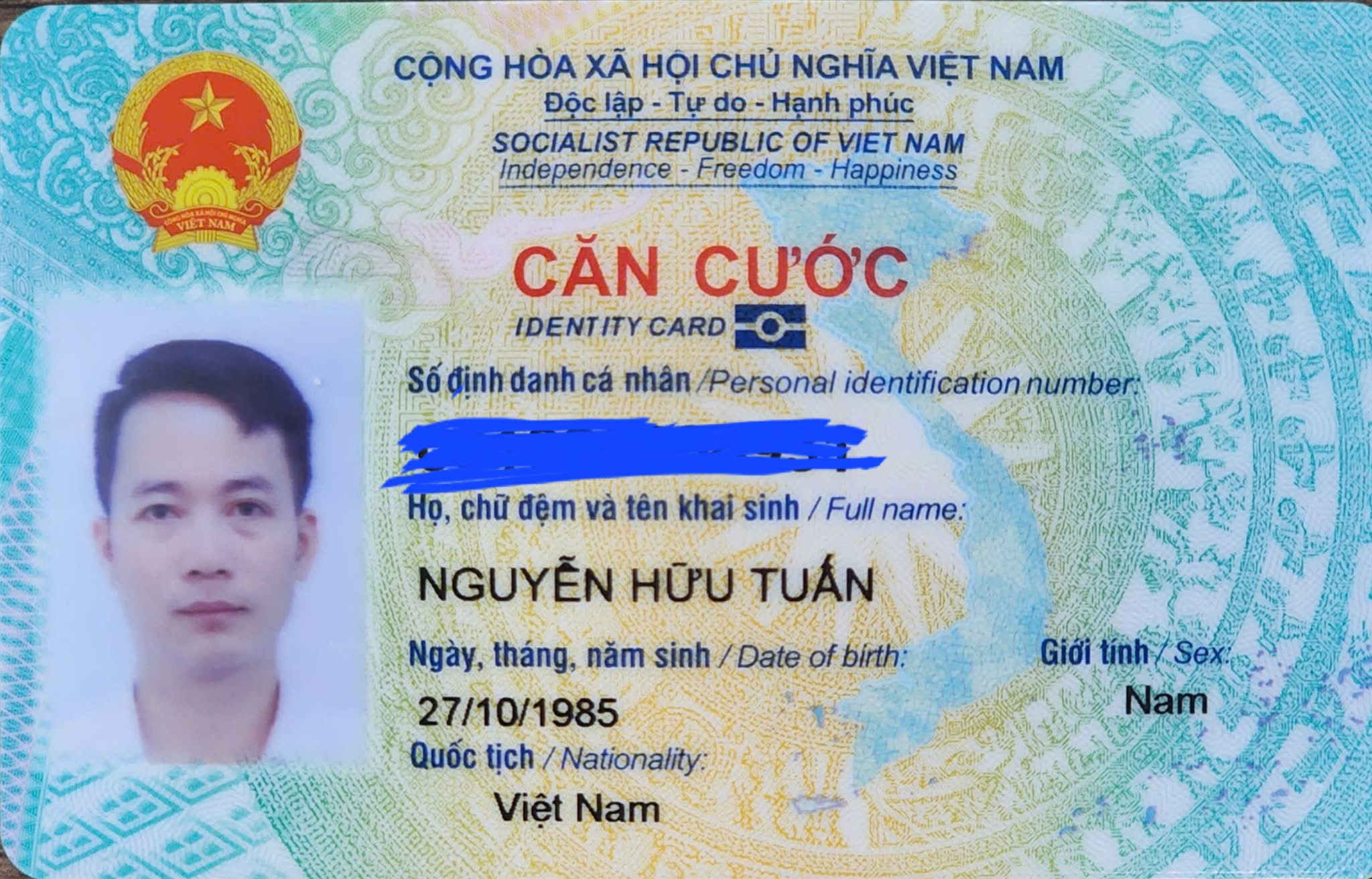 Rơi ví ở Hà Nội tên Nguyễn Hữu Tuấn 1985
