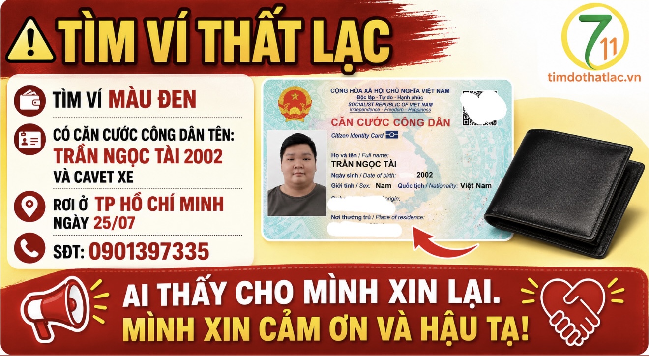 Rơi ví Hồ Chí Minh tên Trần Ngọc Tài 2002