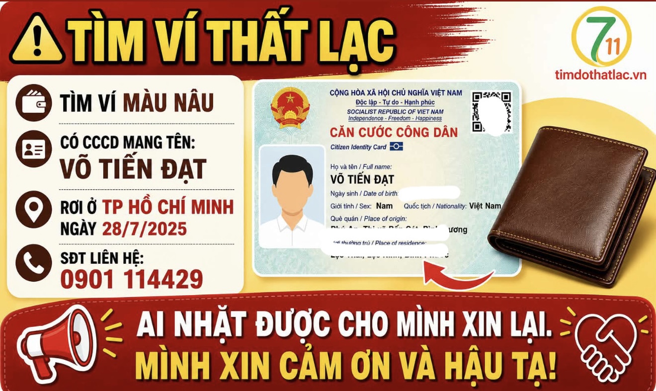 Rơi ví Hồ Chí Minh tên Võ Tiến Đạt 1990