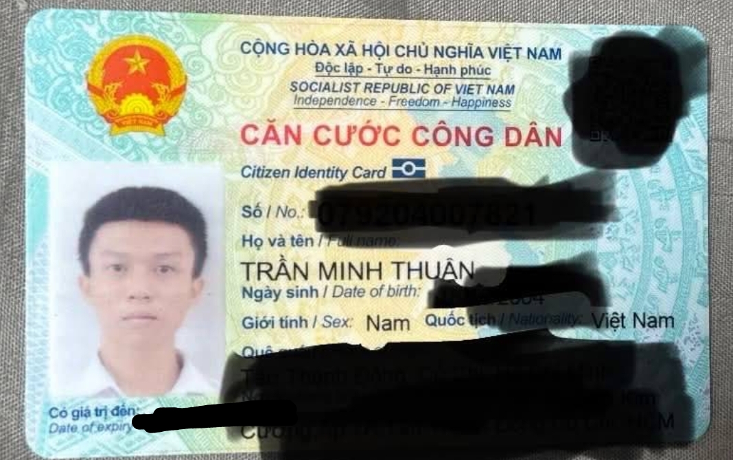 📌 rơi ví tại TP HCM tên Trần Minh Thuận 2004